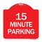 Signmission 2 Hour Parking-Parking for Customers Only, Red & White Aluminum Sign, 18" x 18", RW-1818-24498 A-DES-RW-1818-24498 - alternate 1
